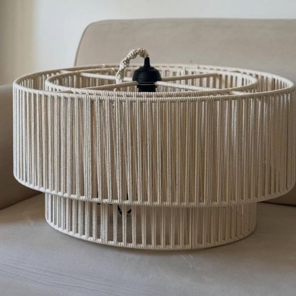 لوستر دو طبقه مکر‌ومه بافی