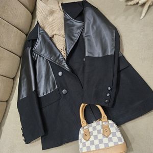 خرید آنلاین کت مزونی آستردار خرجکار چرم