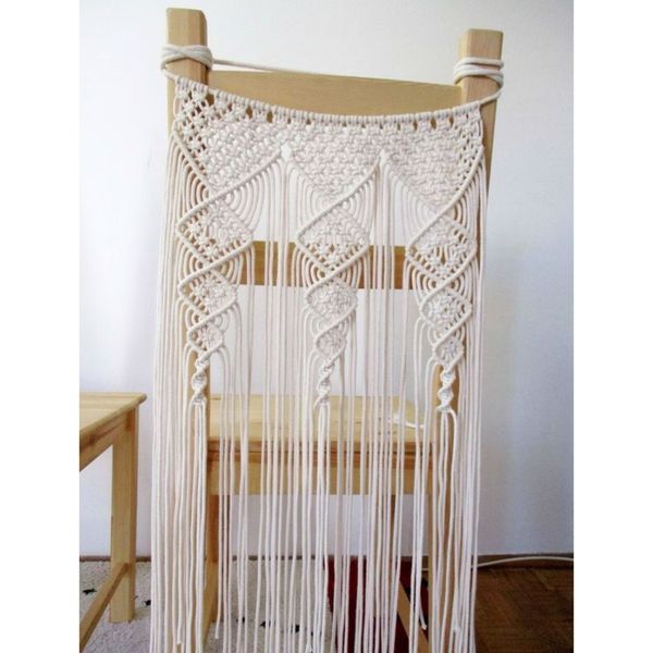 دیزاین صندلی مکرومه