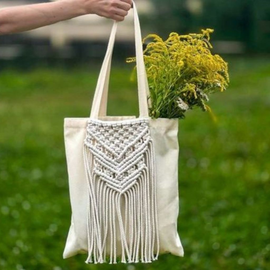 خرید انلاین تت‌ بگ مکرومه بافی طرح گندم