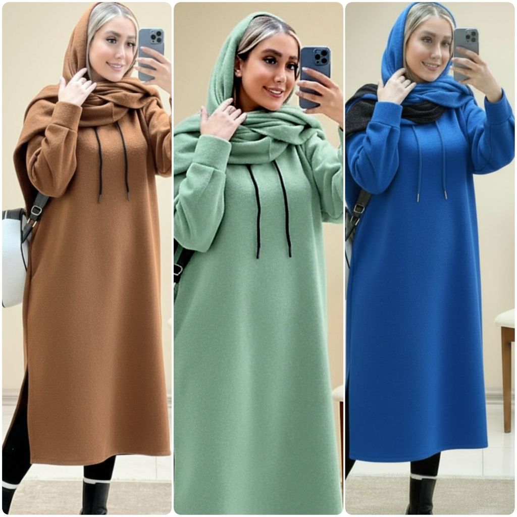 قیمت ارزان هودی بلند پنبه