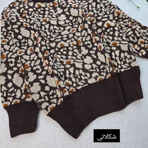 قیمت ارزان بلوز بافت پلنگی