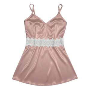 لباس خواب ساتن ابریشم زنانه مدل نازگل کد 02