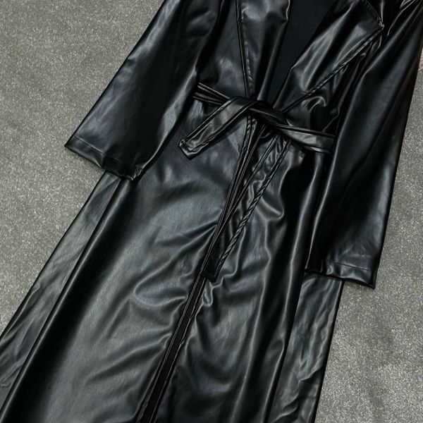 پالتو بلند چرم