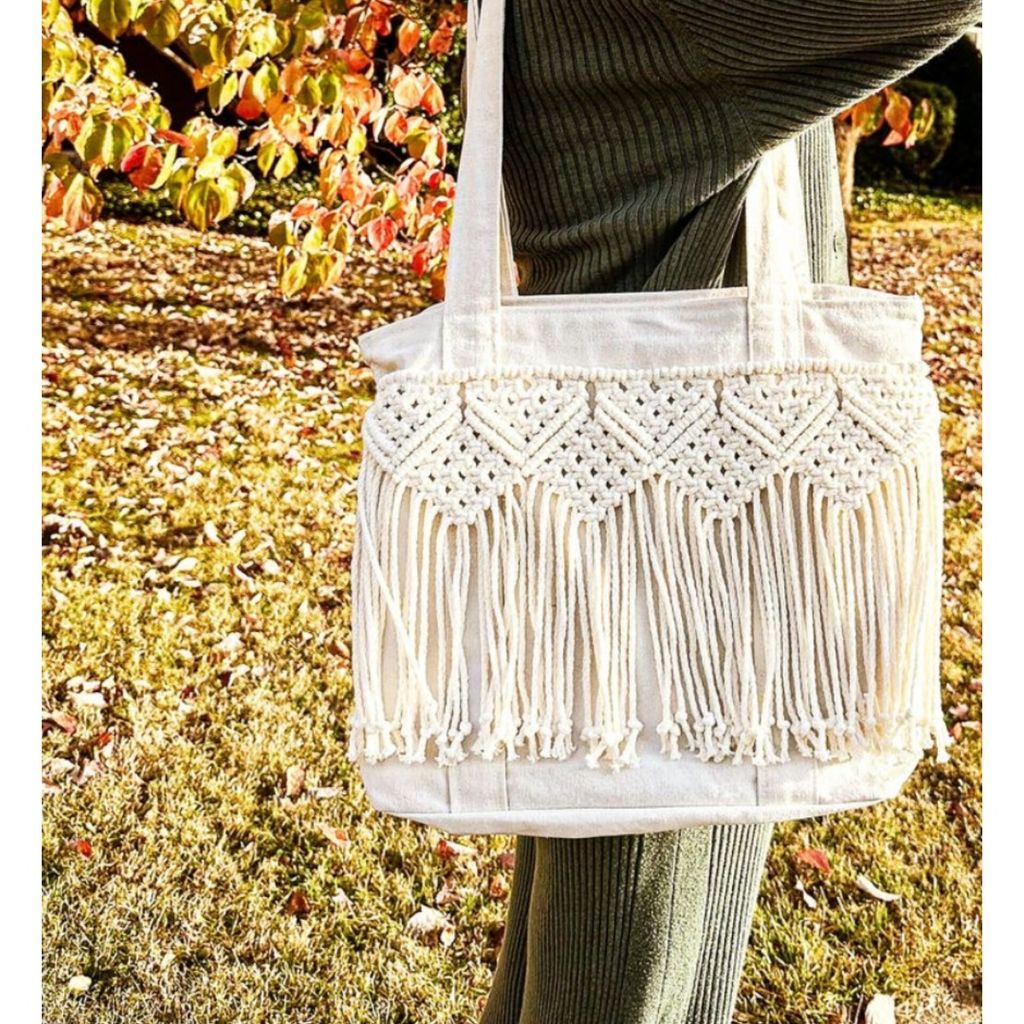 خرید آنلاین تت‌ بگ مکرومه بافی طرح نازنین