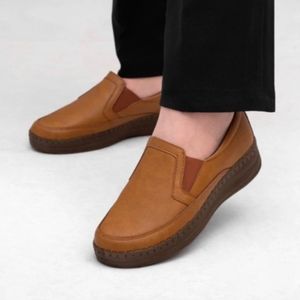 خرید آنلاین کفش زنانه مدل گلبهار کفی طبی و خارپاشنه رنگ عسلی