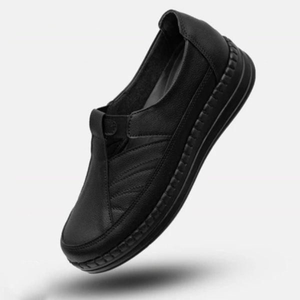 کفش زنانه مدل پروانه کفی طبی و خارپاشنه رنگ مشکی