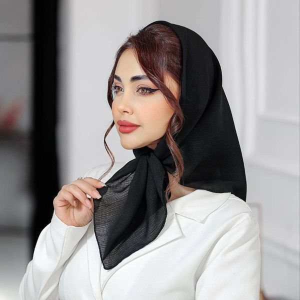 مینی اسکارف مشکی نخی درختی قواره 70