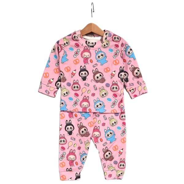 ست بلوز و شلوار لبوبو و شهر شکلات کد 2043