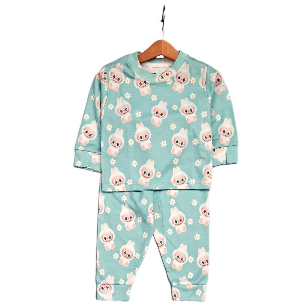 خرید اینترنتی ست بلوز و شلوار لبوبو و گل کد 2041