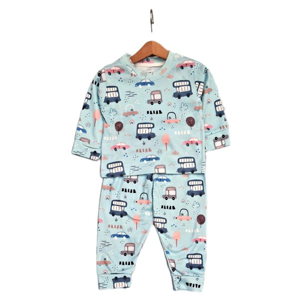 ست بلوز و شلوار ماشین ها کد 2040