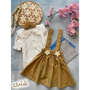 قیمت ارزان شومیز دامن ساس بندی دوگل کد 6006