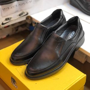 قیمت کفش چرم مردانه مجلسی صافتی مشکی برند رخشی