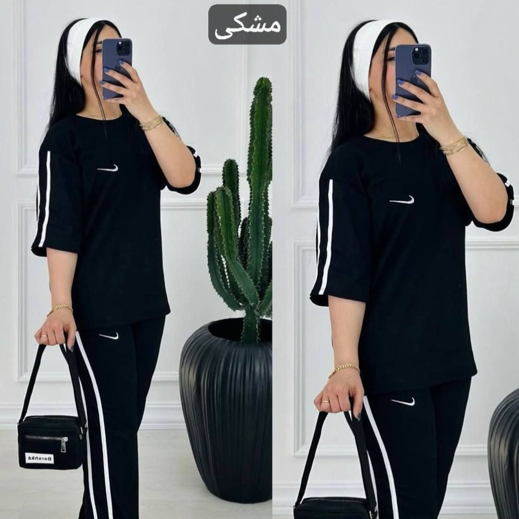 خرید اینترنتی ست زنانه و دخترانه تیشرت شلوار NIKE