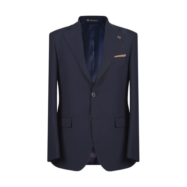 کت و شلوار سرمه‌ ای ژیله دورو مور کد 1449