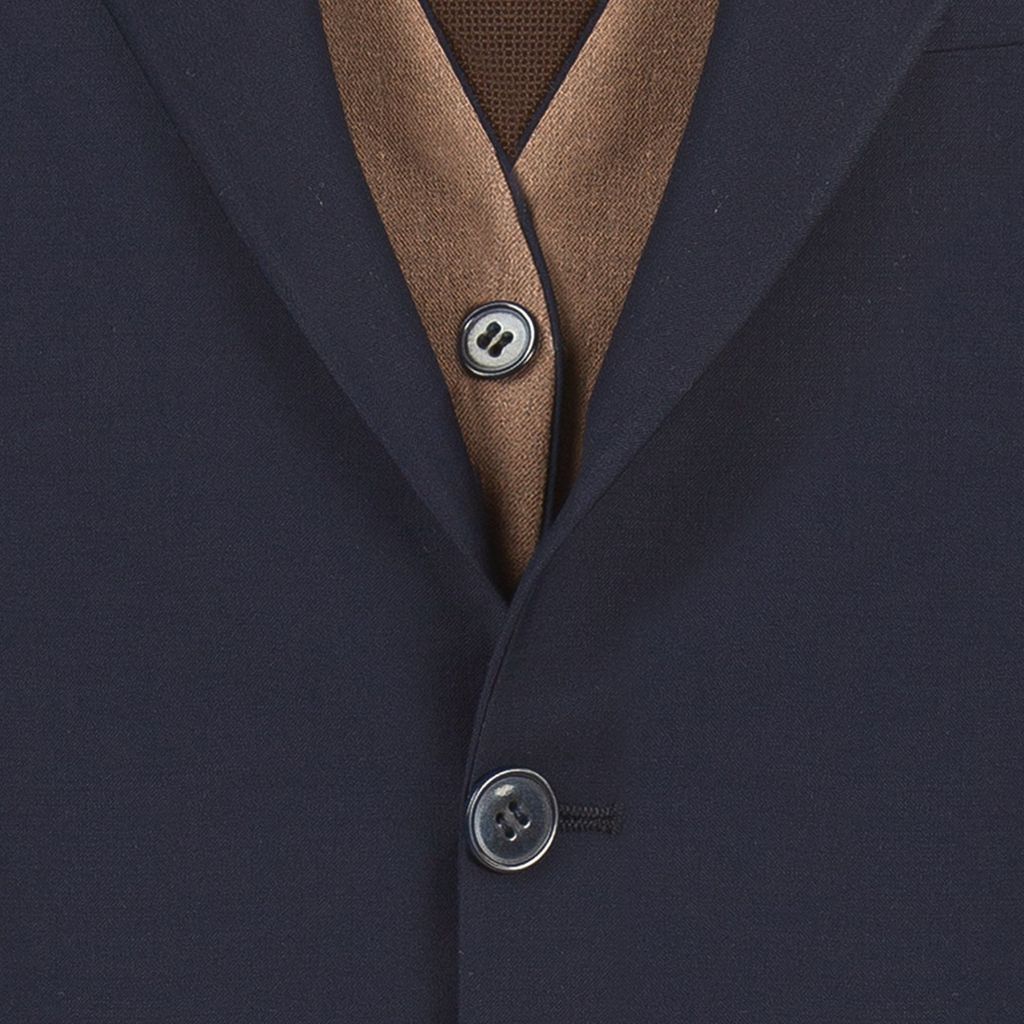 مشخصات کت و شلوار سرمه‌ ای ژیله دورو مور کد 1449
