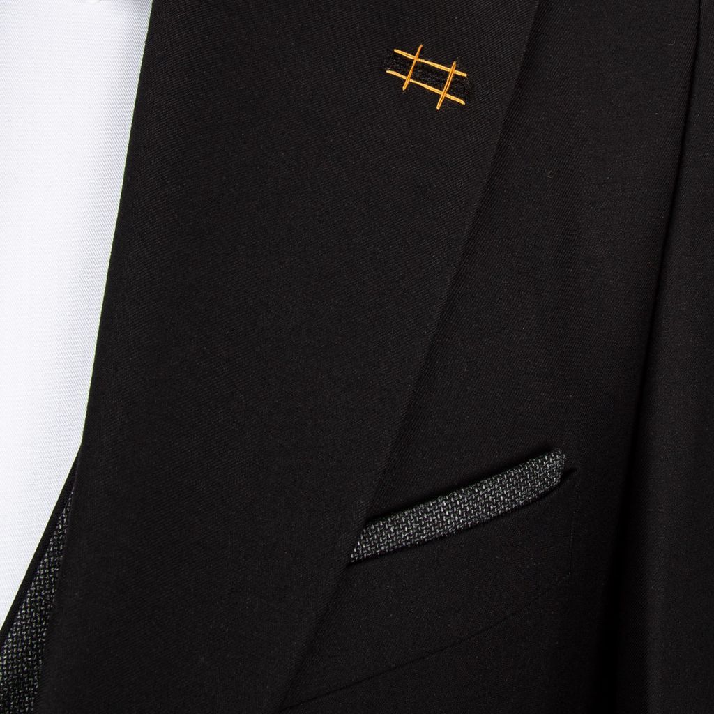 قیمت ارزان کت و شلوار مشکی ژیله دورو مور کد 1450