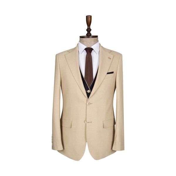 کت و شلوار کرم ژیله دورو رکسوس 1 کد 1451