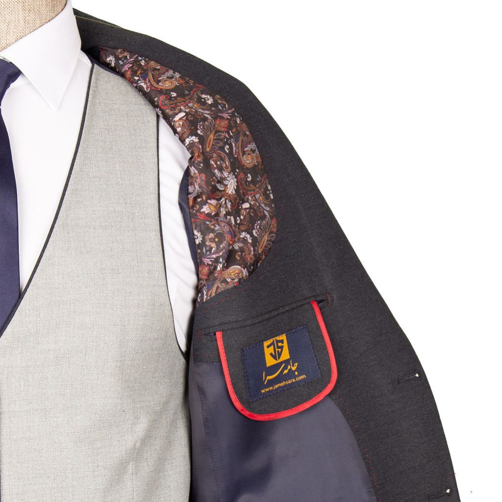 مشخصات کت و شلوار سرمه‌ ای ژیله دورو رکسوس 3 کد 1453