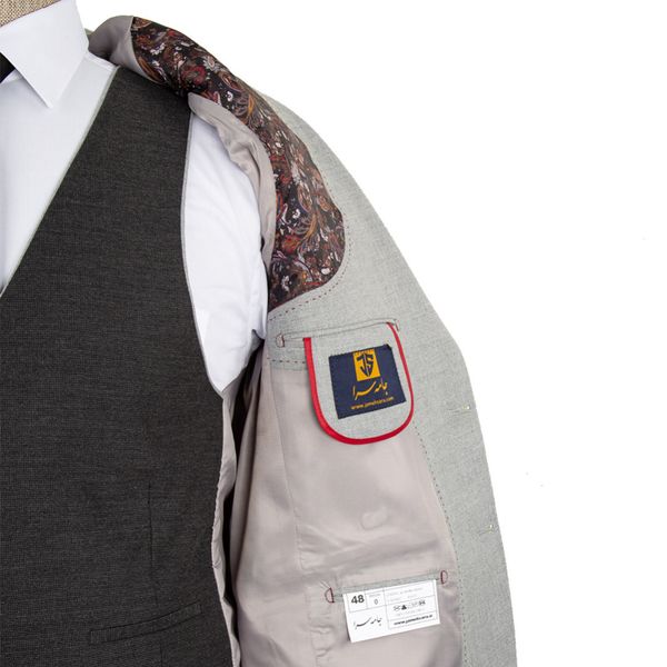 کت و شلوار طوسی ژیله دورو رکسوس 4 کد 1454