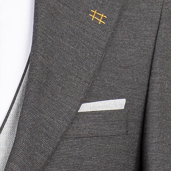 کت و شلوار خاکستری ژیله دورو رکسوس 5 کد 1455