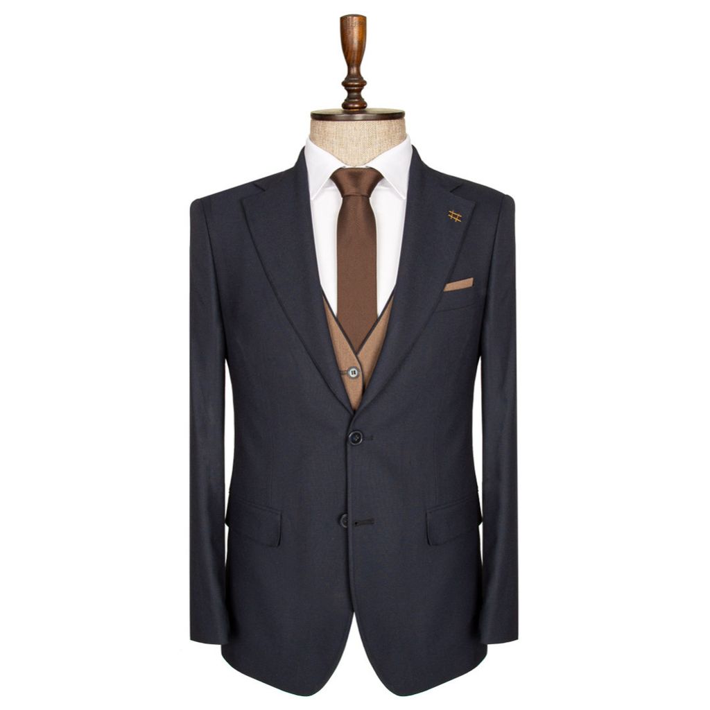 قیمت ارزان کت و شلوار سرمه ای ژیله دورو رکسوس 6 کد 1456