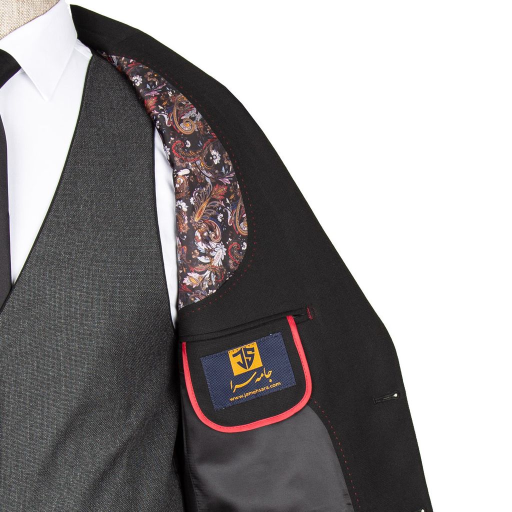 مشخصات کت و شلوار مشکی ژیله دورو رکسوس 7 کد 1457