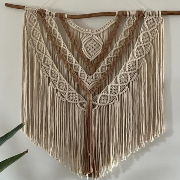 دیواراویز دکوری مکرومه طرح سارن