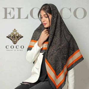 روسری نخی پارچه زنبوری پاییزه ضخیم قواره 125 🦋