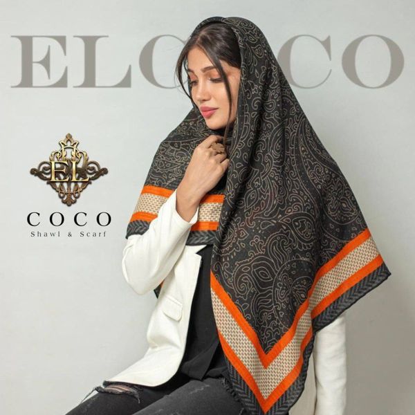 روسری نخی پارچه زنبوری پاییزه ضخیم قواره 125 🦋