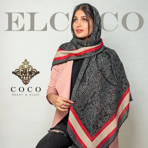 روسری نخی پارچه زنبوری پاییزه ضخیم قواره 125 🦋