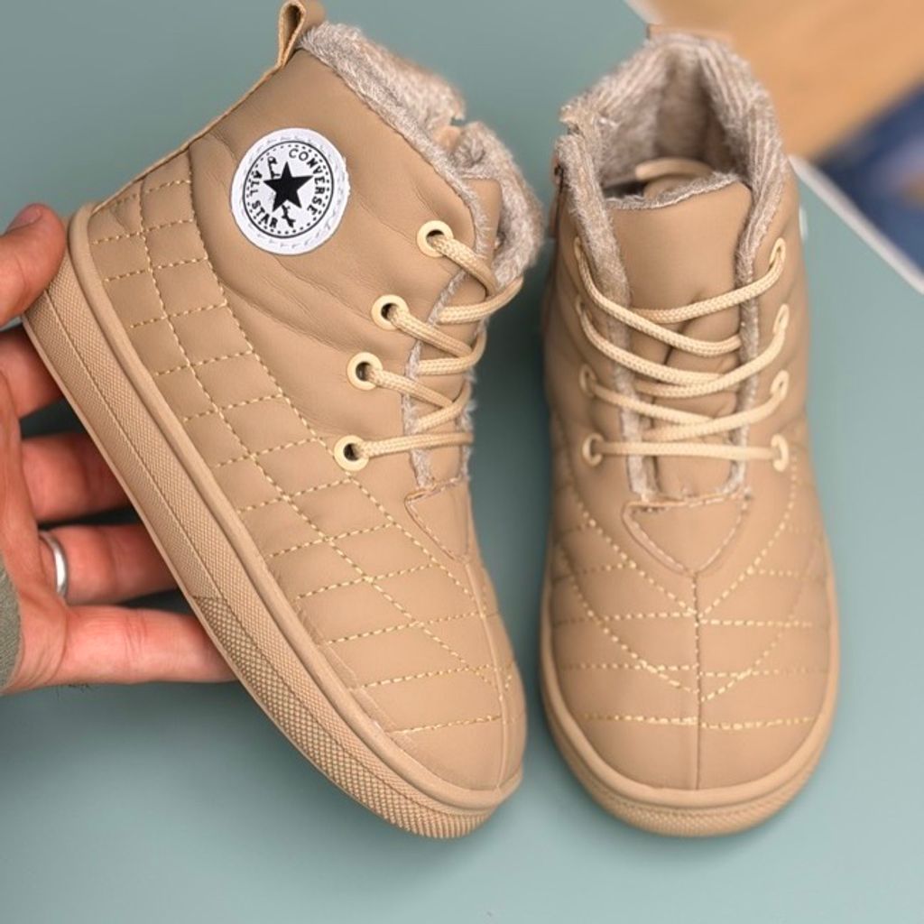 خرید اینترنتی قیمت کتونی بچگانه نیمساق شنل دوزی طرح الستار کد 4082201