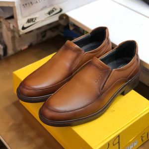 فروش اینترنتی کفش چرم مردانه مجلسی صافتی عسلی