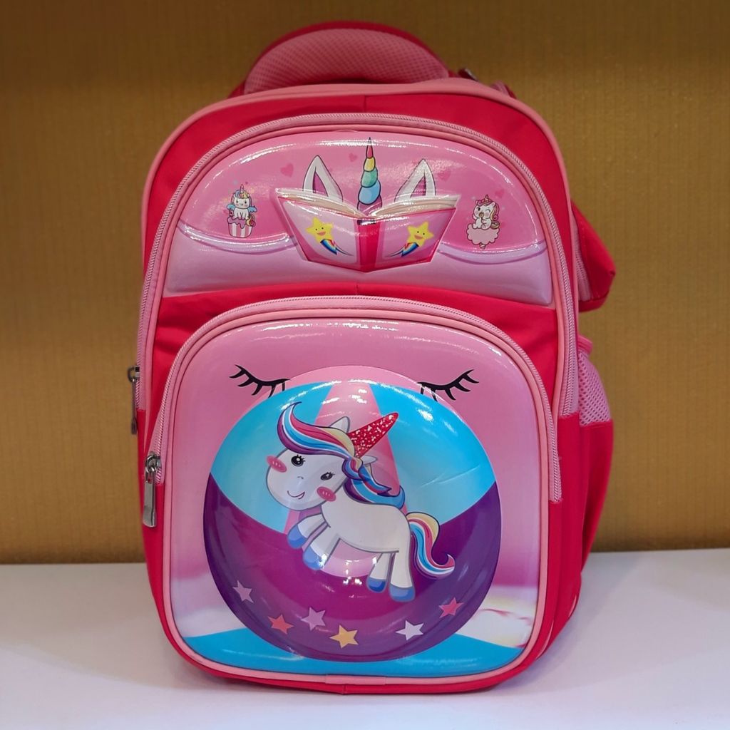 فروش اینترنتی کوله پشتی تک شاخ طرح دوناتی سه بعدی