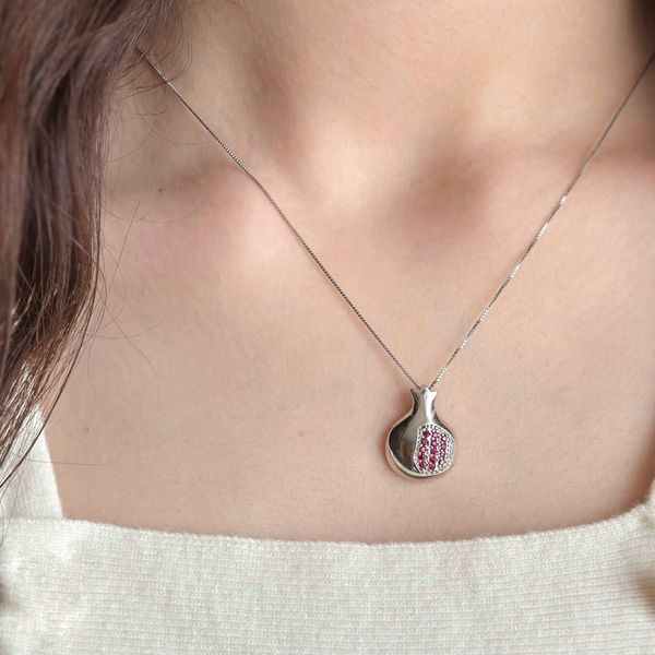 گردنبند نقره انار یلدا ♥️