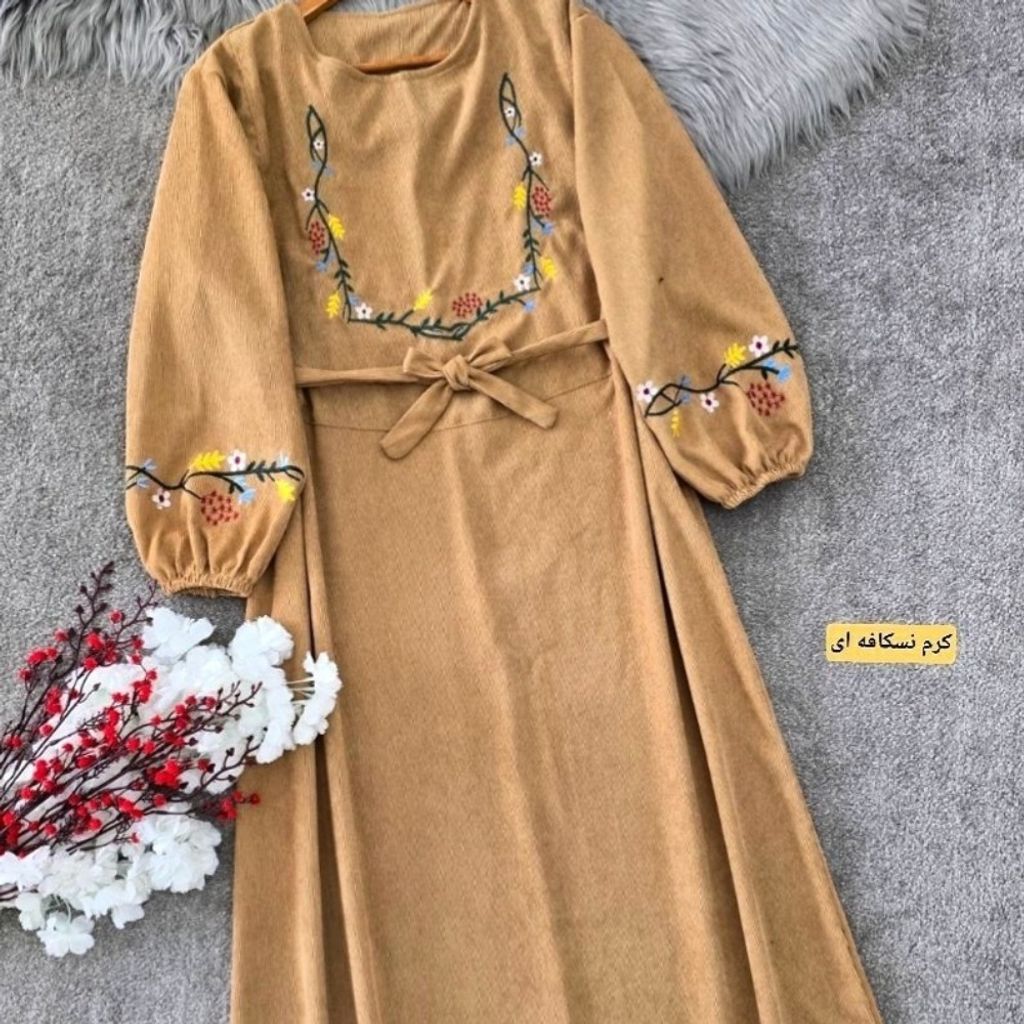 خرید آنلاین کفتان مخمل کبریتی ریز