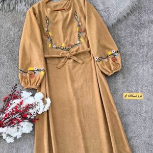 خرید آنلاین کفتان مخمل کبریتی ریز