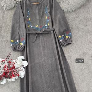 کفتان مخمل کبریتی ریز