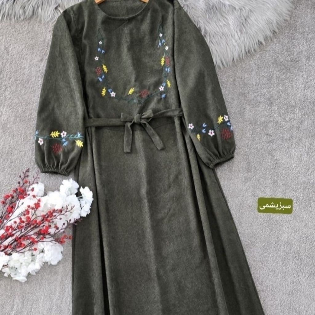 خرید انلاین کفتان مخمل کبریتی ریز