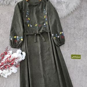 خرید انلاین کفتان مخمل کبریتی ریز