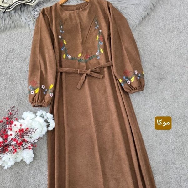 کفتان مخمل کبریتی ریز