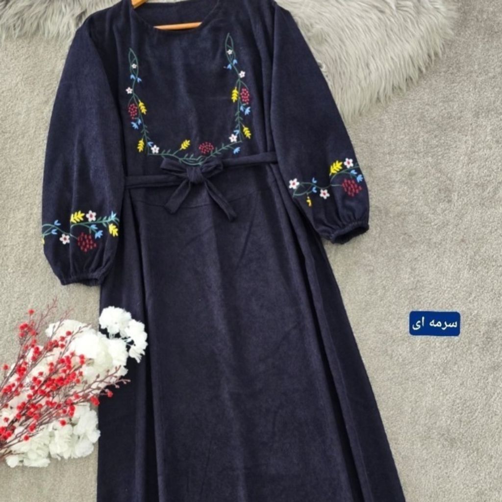 خرید آنلاین کفتان مخمل کبریتی ریز