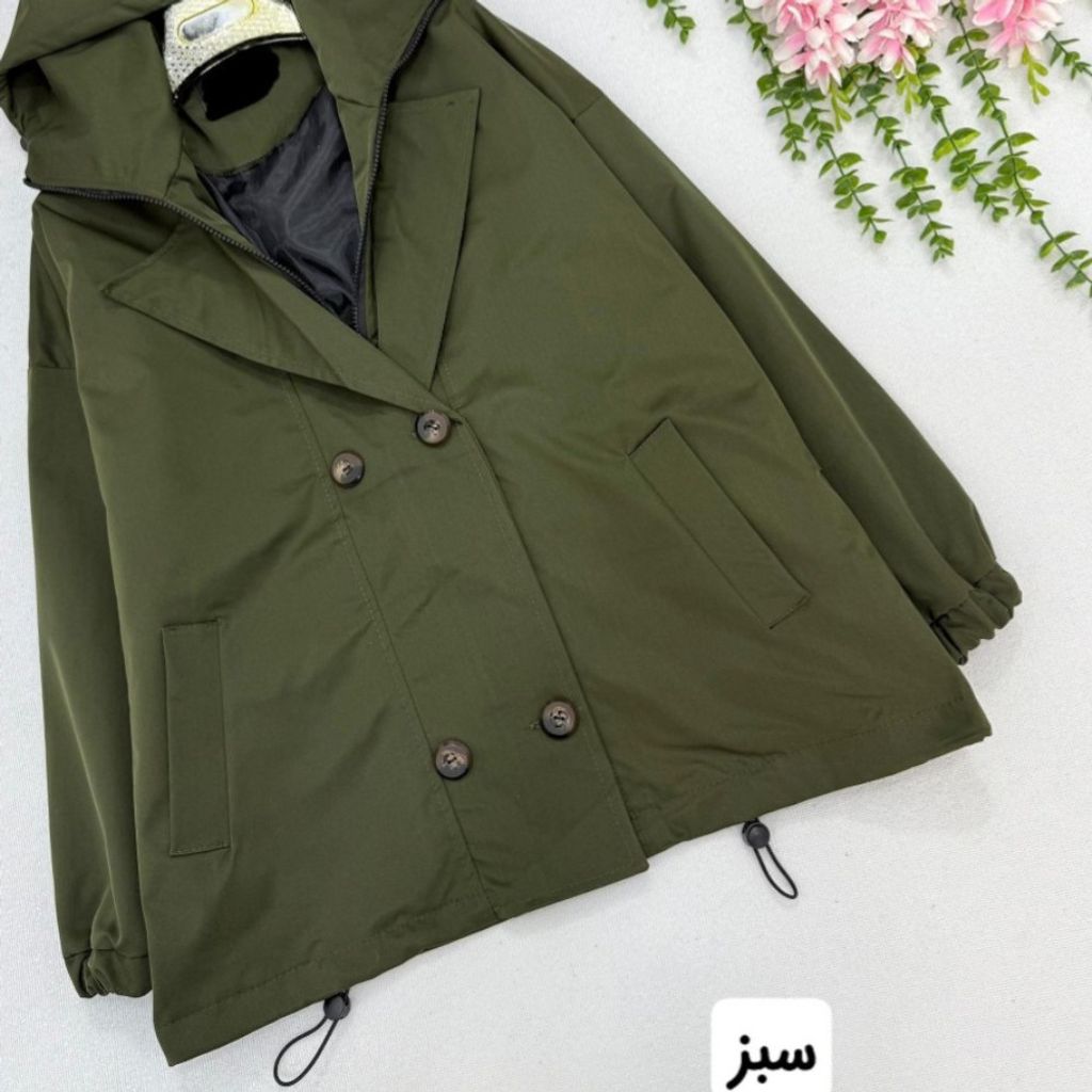 قیمت ارزان مانتو بارونی زنانه طرح هرموسا آستر دار