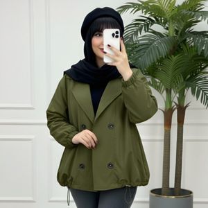 مانتو بارونی زنانه طرح هرموسا آستر دار