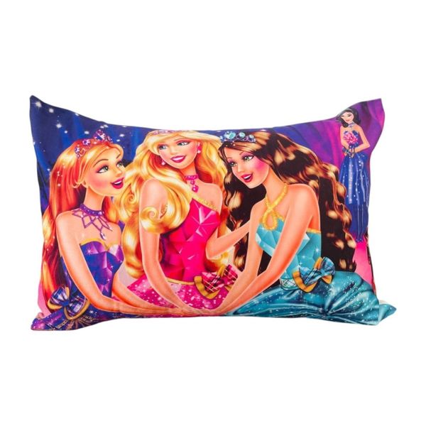 روبالشی دخترانه طرح باربی سایز مناسب بالش 50*70