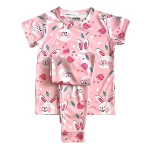 ست تیشرت و شلوار خرگوش خندان مناسب 7 تا 15 سال کد 3511