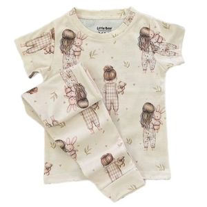 ست تیشرت و شلوار دختر کوچولو مناسب 2 تا 15 سال کد 3512