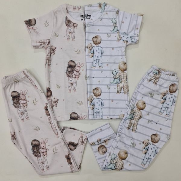 ست تیشرت و شلوار پسر کوچولو مناسب 2 تا 15 سال کد 3513