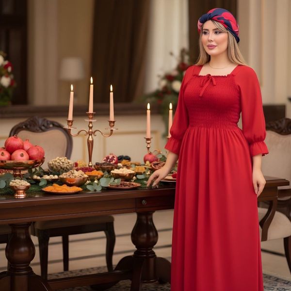 پیراهن بلند یلدایی