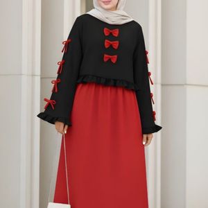 خرید اینترنتی کت دامن یلدایی پاپیون